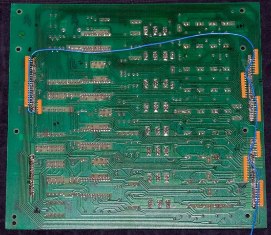Rear of Lamp Driver board showing resistor networks (pullups) installed.