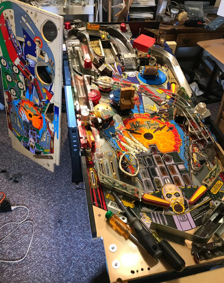 The Addams Family Pinball Machine Playfield Replacement Peak Pinball